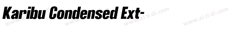 Karibu Condensed Ext字体转换